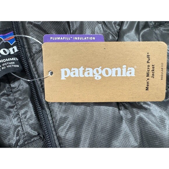NEW Patagonia Mens Micro Puff Jacket Lightweight Forge Grey Sz L Personalized - Picture 6 of 16